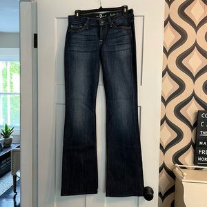 NWOT 7 for all mankind -dark wash - bootcut  - size 26 - inseam 34